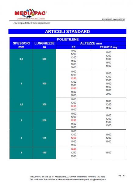 Bobine PE Standard