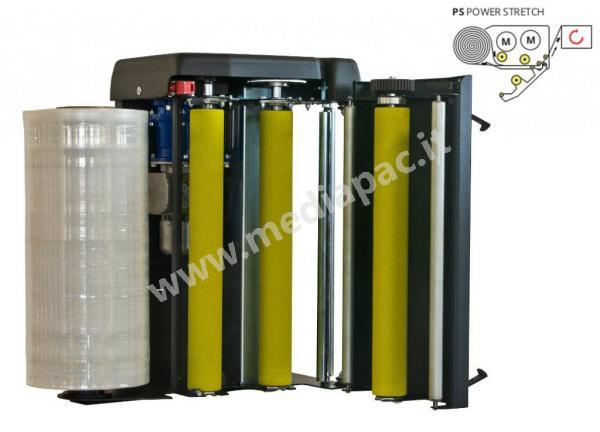 Con il carrello di prestiro PS a doppio motore Neos può garantire il minimo consumo di film e la massima affidabilità funzionale nel mercato delle macchine avvolgitrici